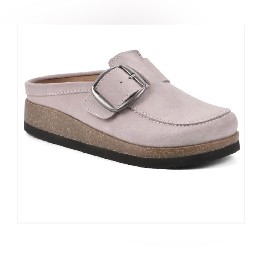 WHITE MOUNTAIN BUENO LEATHER FOOTBED CLOG WOMENS Size 10